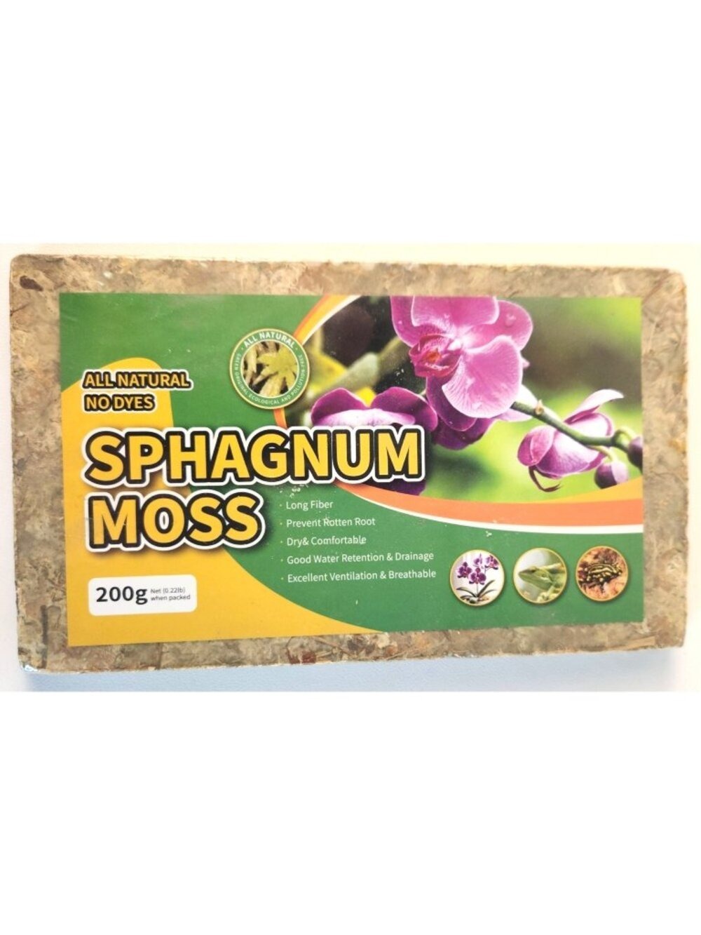 Natural Sphagnum Moss 7.05 oz, Tan Beige Long Fiber Moss for Succulent Wreaths H